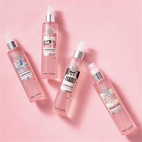 soap and glory perfume original pink|mist you madly body spray.